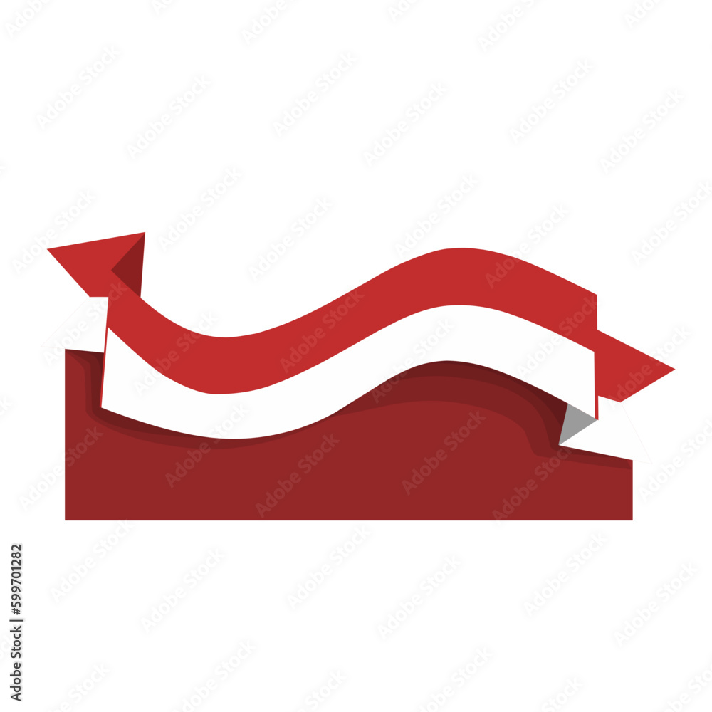 Indonesia Flag frame border Indonesia Flag frame border