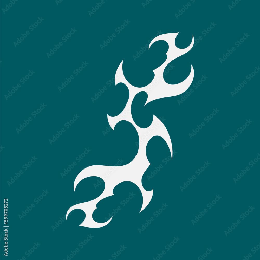 Fototapeta premium Unleash the Heat A Vibrant Flames Vector Collection for Apparel and Print Design