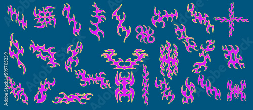Unleash the Heat A Vibrant Flames Vector Collection for Apparel and Print Design