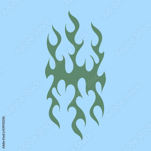 Unleash the Heat A Vibrant Flames Vector Collection for Apparel and Print Design