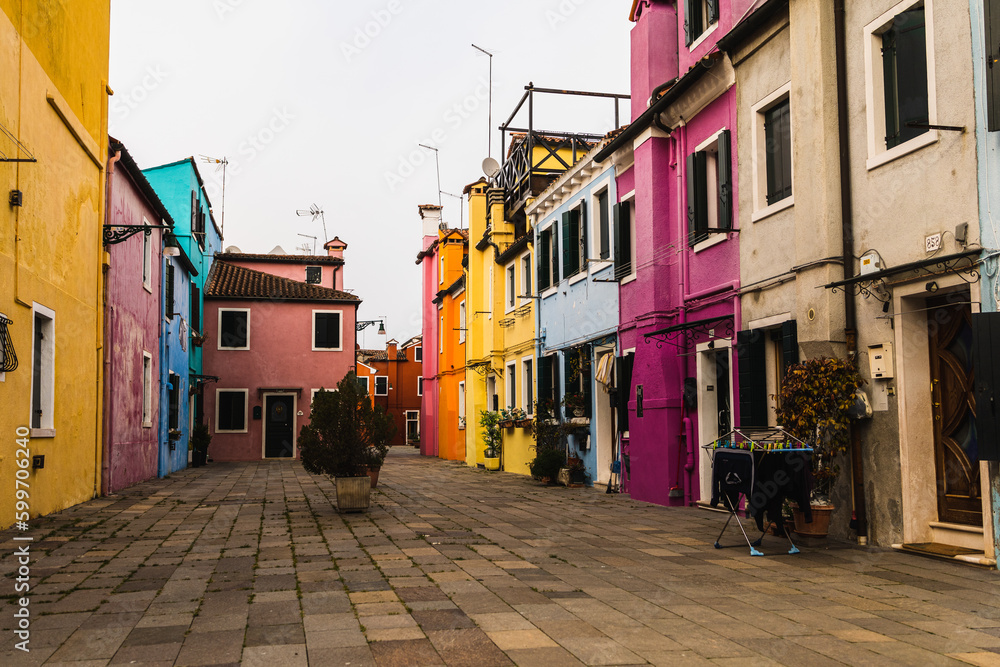 Fototapeta premium Venice, Burano, Murano streets and canals