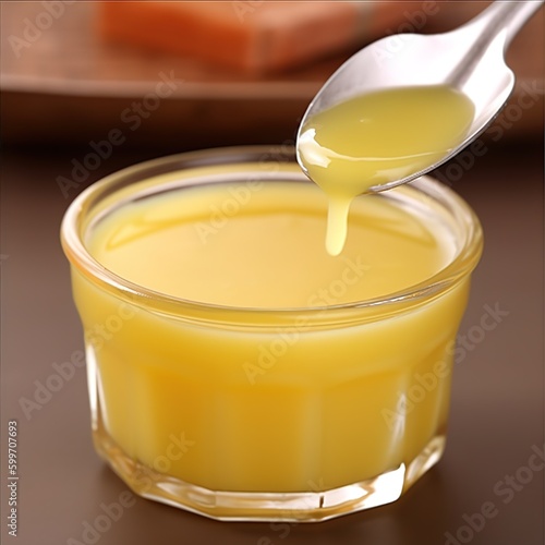 Wallpaper Mural Jar of butter with the spoon, Generative Ai Torontodigital.ca