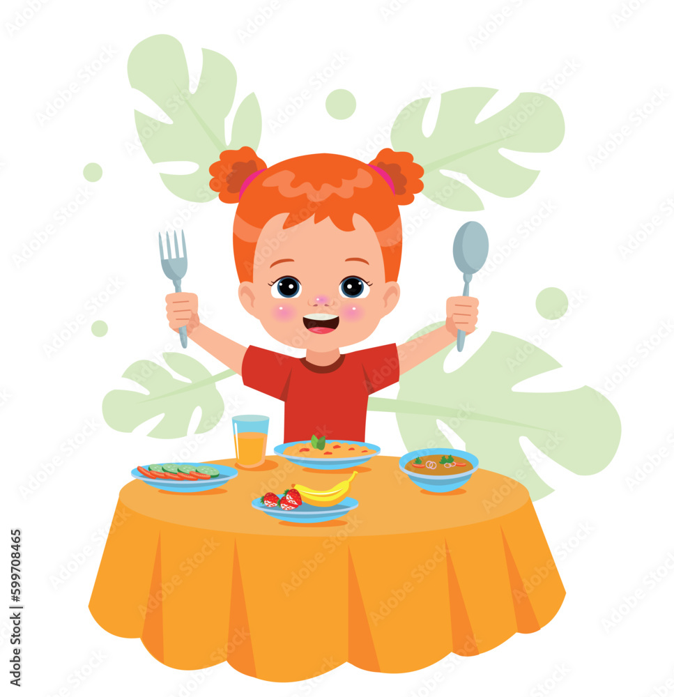 A boy is eating a meal with a fork and spoon.