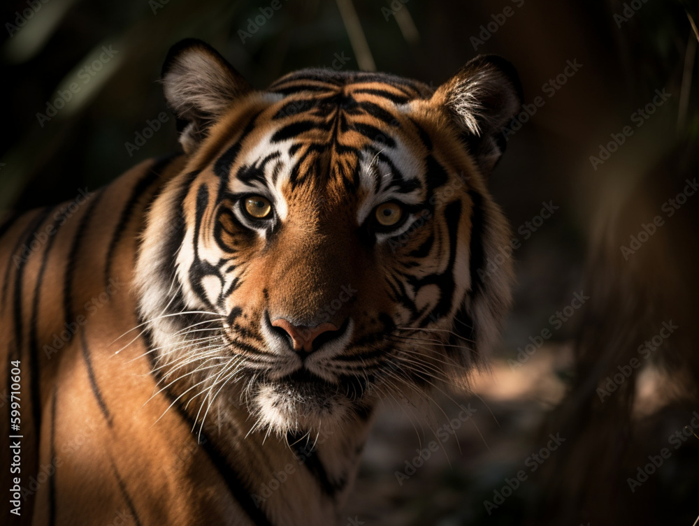 Fototapeta premium portrait of a bengal tiger