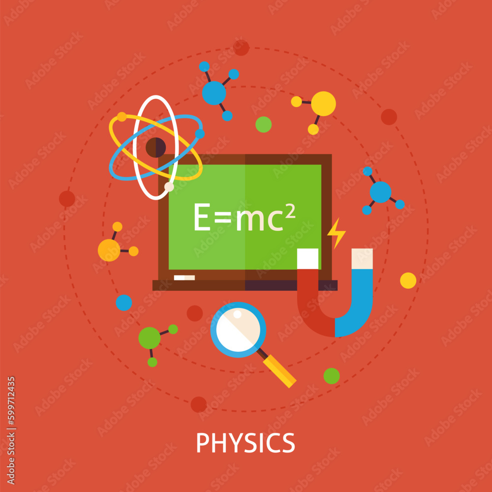 Chemistry Science Concept. Flat Poster Design Vector Illustration. Collection of Education and Learning Colorful Objects. Chemistry Science Concept. Flat Poster Design Vector Illustration. Collection of Education and Learning Colorful Objects.