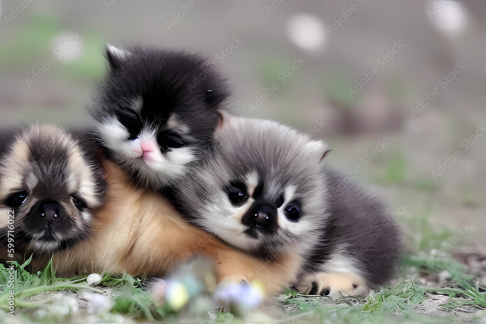 Obraz premium Cute animals