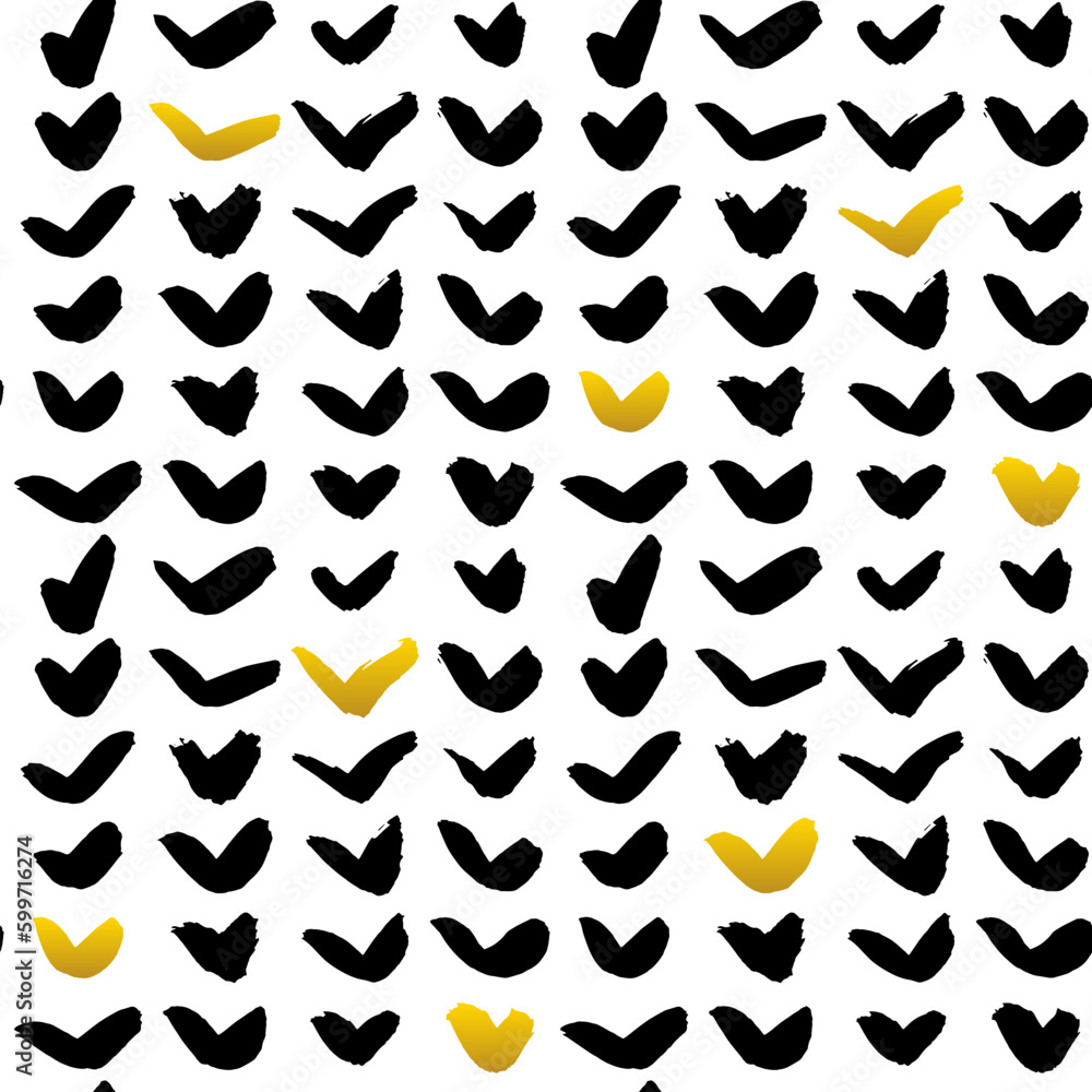 Seamless Pattern Funky Brush Strokes. Vector Illustration of 80s Style Tile Hipster Background. Seamless Pattern Funky Brush Strokes. Vector Illustration of 80s Style Tile Hipster Background.