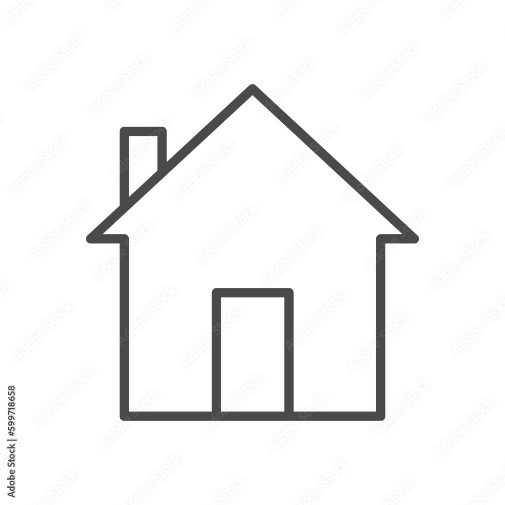 Home Line Icon. Vector Illustration of Outline Web Symbol. Home Line Icon. Vector Illustration of Outline Web Symbol.