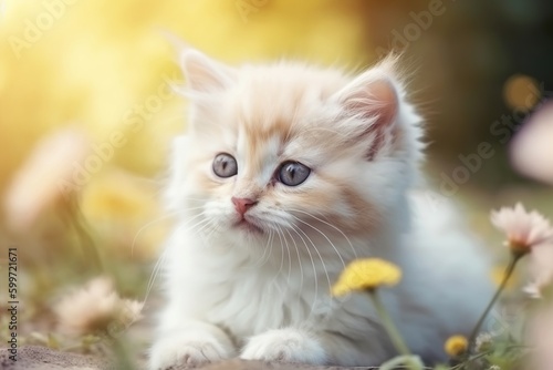 cute fluffy kitten- Ai © Master-L
