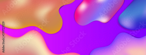 Vector abstract colorful colourful gradient background with fluid shapes