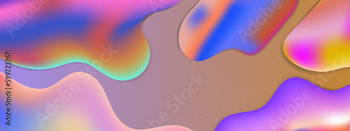 Vector abstract colorful colourful gradient background with fluid shapes
