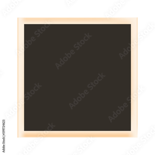 Instant photo Square old photo frame. vector illustration isolated on white background
