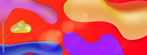 Vector abstract colorful colourful gradient background with fluid shapes