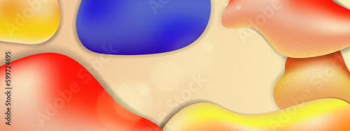 Vector abstract colorful colourful gradient background with fluid shapes