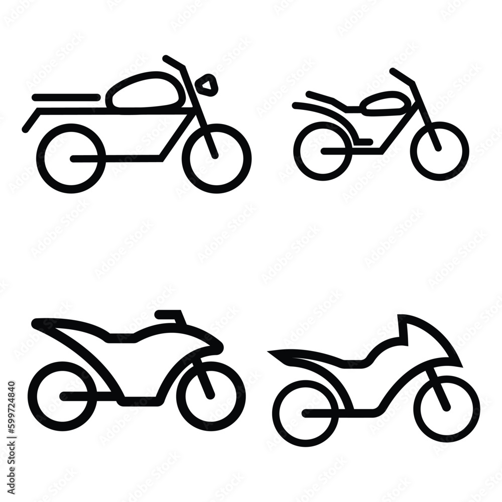 Fototapeta premium motorcycle icon vector