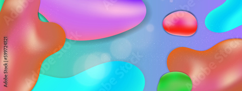 Vector abstract colorful colourful gradient background with fluid shapes