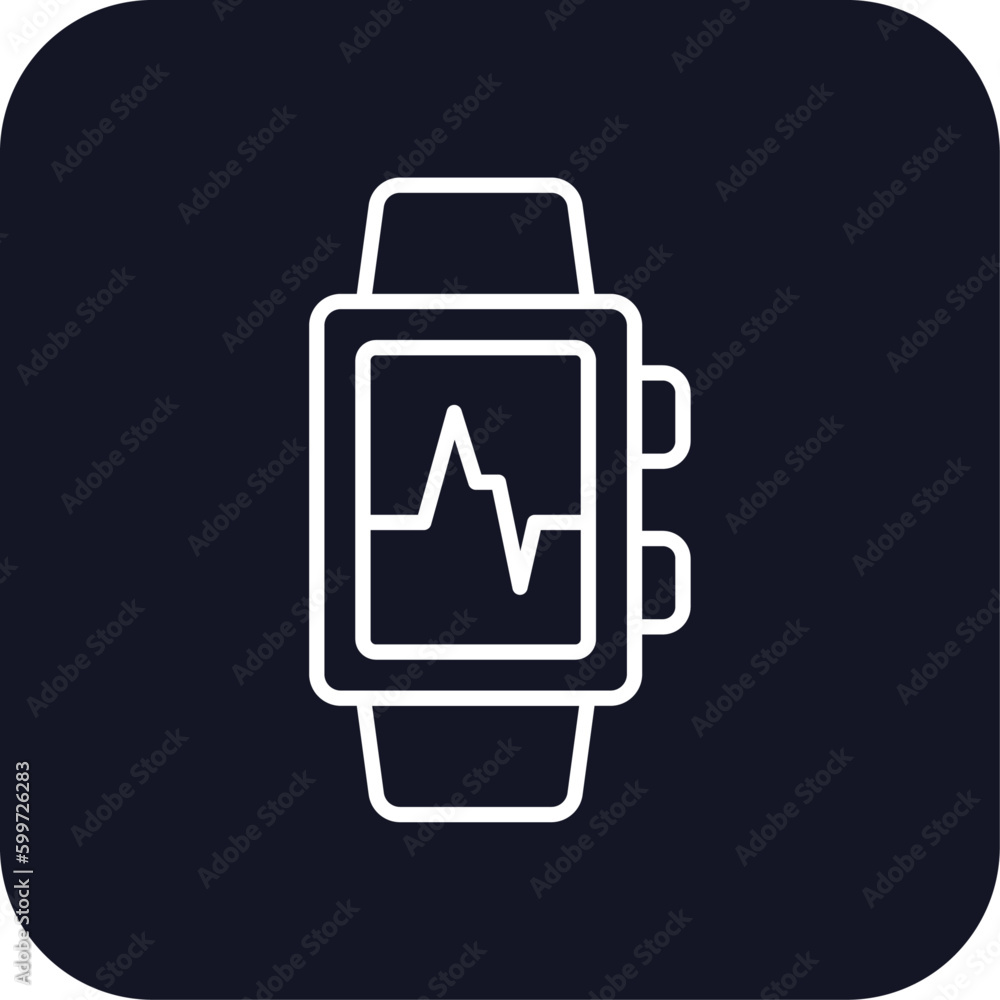 Smart watch technology icon with black filled line outline style. electronic, line, phone, clock, outline, modern, set. Vector Illustration Smart watch technology icon with black filled line outline style. electronic, line, phone, clock, outline, modern, set. Vector Illustration
