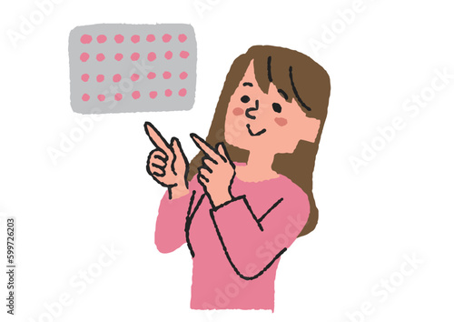 低用量ピルを服用している女性
