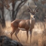 Antelope in natural habitat (generative AI)