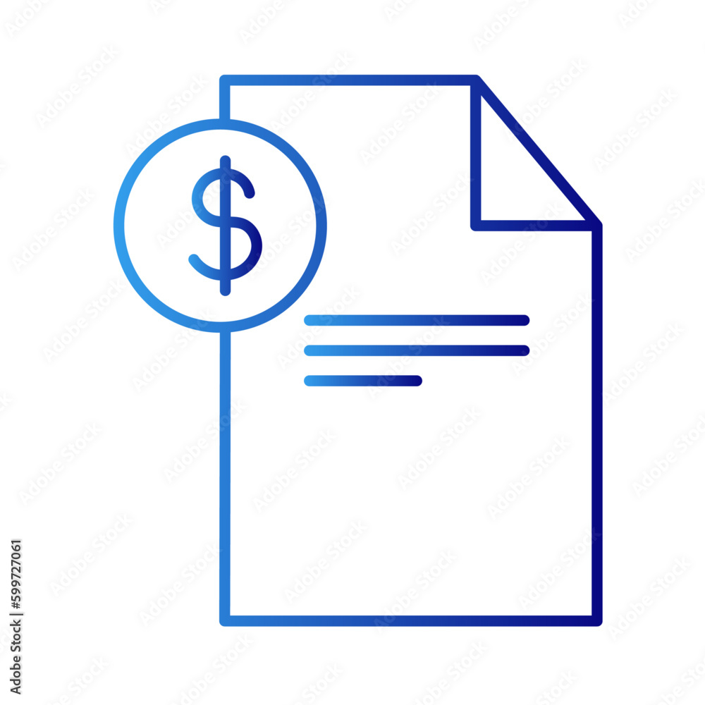 Salary finance money icon with blue gradient outline style. income, exchange, outline, growth, set, banking, wealth. Vector Illustration Salary finance money icon with blue gradient outline style. income, exchange, outline, growth, set, banking, wealth. Vector Illustration