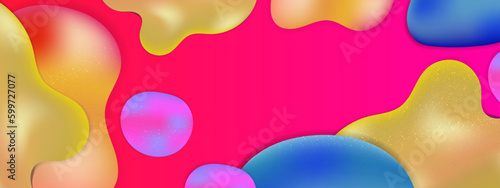 Vector abstract colorful colourful gradient background with fluid shapes