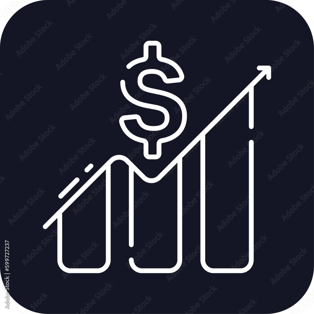 Rate up finance and money icon with black filled line outline style. good, comment, message, star, client, experience, quality. Vector Illustration Rate up finance and money icon with black filled line outline style. good, comment, message, star, client, experience, quality. Vector Illustration