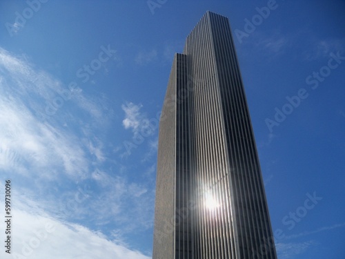Erastus Corning Tower of Albany, New York, piercing the sky.