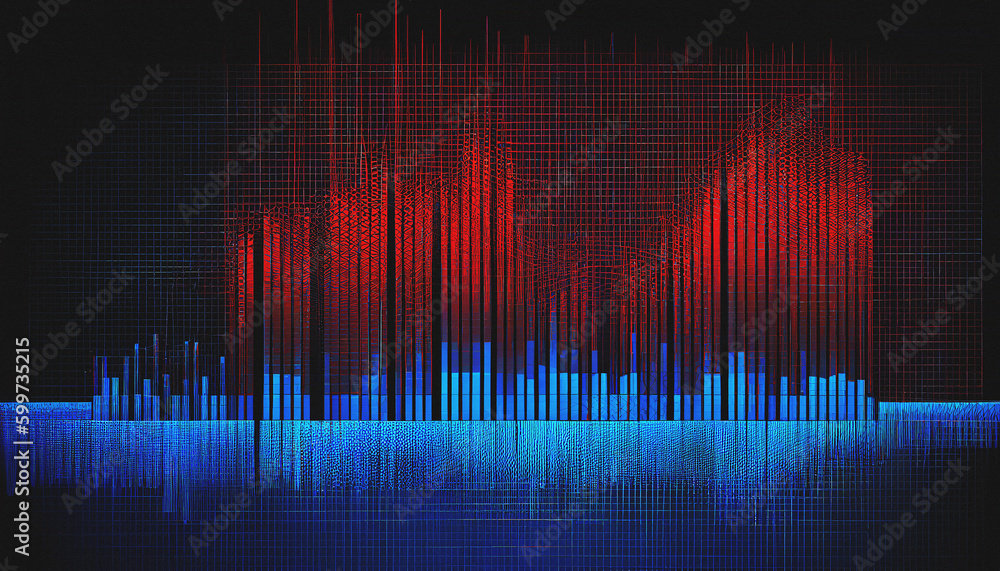 Bar Graph / Audio Levels Abstract Patterns - Generative Ai Bar Graph / Audio Levels Abstract Patterns - Generative Ai