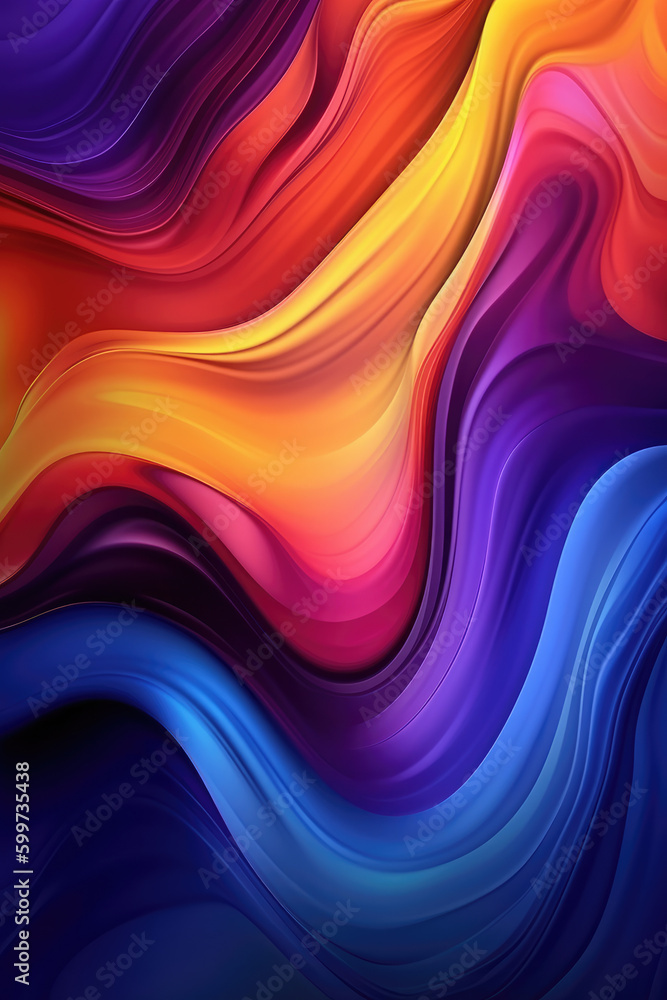 Fototapeta premium Abstract gradient fluid colorful background.