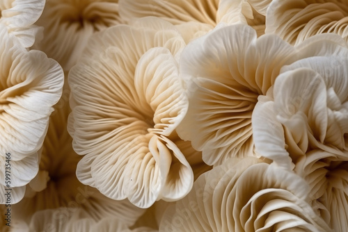 Abstract natural background of mushroom plants.