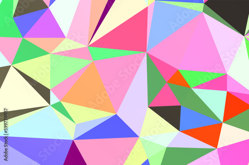 Light Multicolor, Rainbow vector abstract polygonal texture. Colorful illustration in abstract style with gradient. Brand new style for your business design.