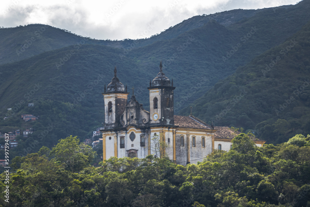 church in the historic center of the city of Ouro Preto, State of Minas Gerais, Brazil