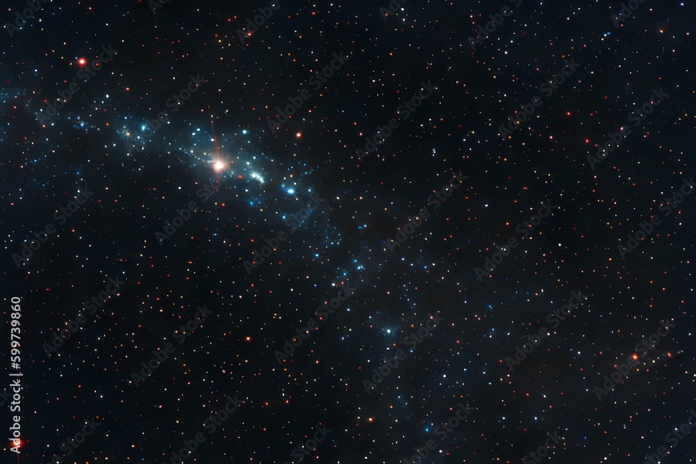 Obraz premium 星と銀河 宇宙 空の夜