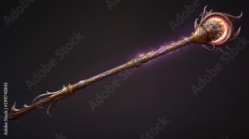 Magical weapon, wizard staff 