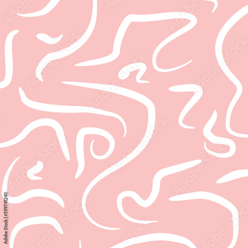 abstract hand drawn doodle background, seamless arch pattern with interesting doodle shapes. vector illustration