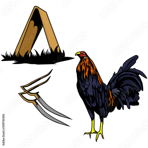  A gamecock is a type of rooster and game fowl, a type of chicken with physical and behavioral traits suitable for cockfighting.