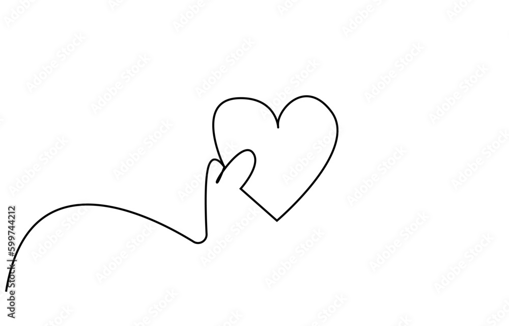 human hand holding heart sign symbol line art human hand holding heart sign symbol line art