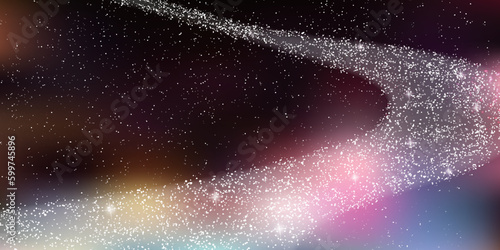 七夕　天の川　夜空　背景