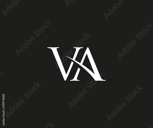 VA luxury letter logo