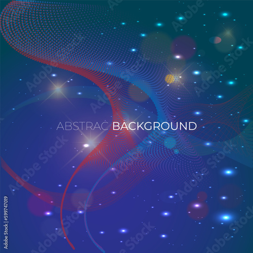 Free vector wavy background with color details