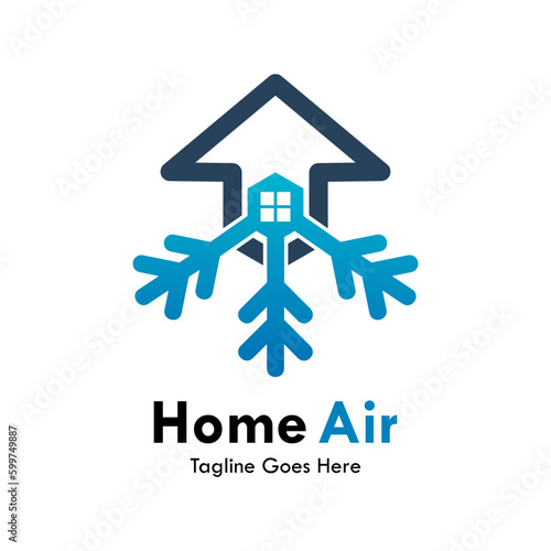 Home air design logo template illustration