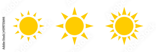 Sun icons set