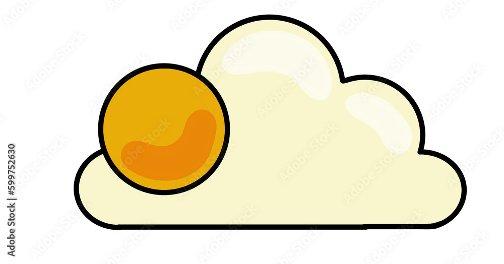 yummy sunny side up egg illustration yummy sunny side up egg illustration