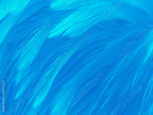 Beautiful abstract blue feathers on white background, white feather texture and blue background, feather wallpaper, blue texture banners, love theme, valentines day, light blue texture gradient © Weerayuth