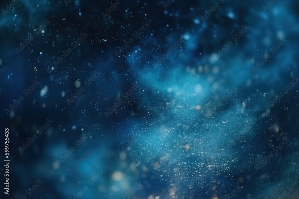 starry night sky with a blue hue Generative AI starry night sky with a blue hue Generative AI