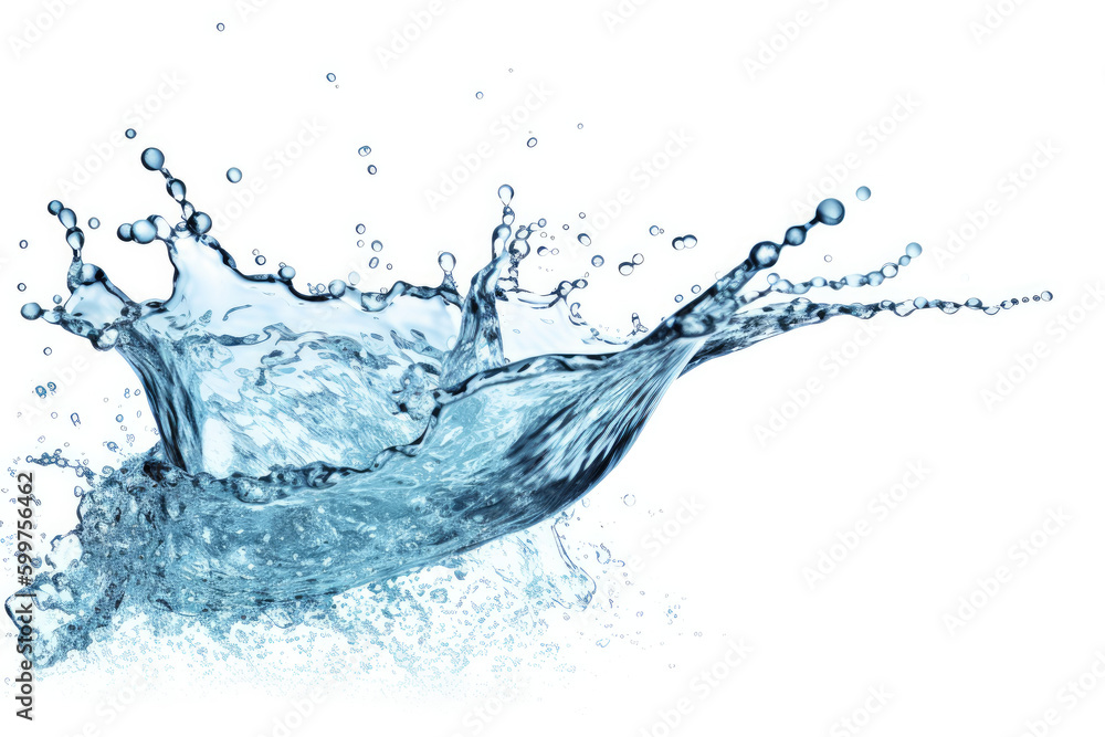 Forms of splashing water on white background. Forms of splashing water on white background.