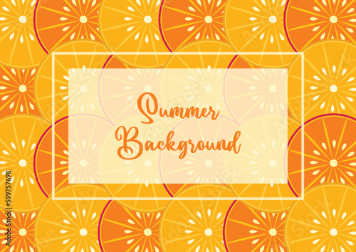 summer background, citrus fruit pattern in refreshing colors. vector illustration for banners, greeting cards, flyers, social media, web.