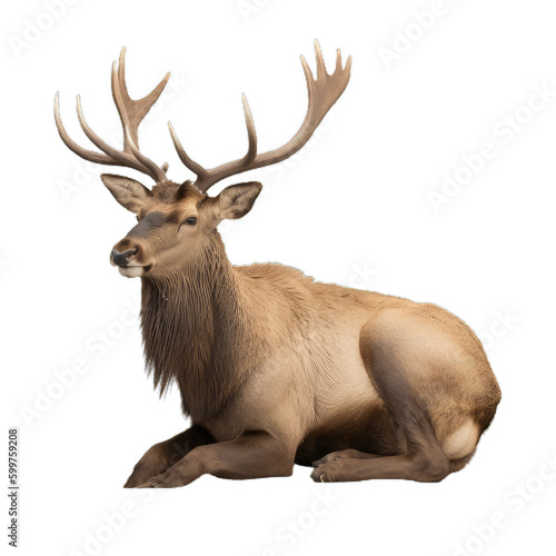 Fotografia deer isolated on transparent background cutout