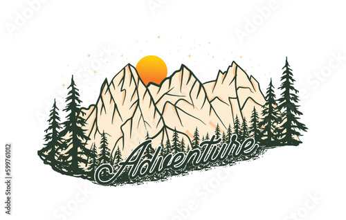 Go wild adventure t shirt design