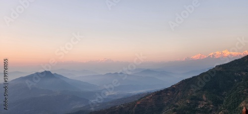 I took this photo from the Manakamana Temple in Gorkha Province Nepal, It is facing the Annapurna conservation area